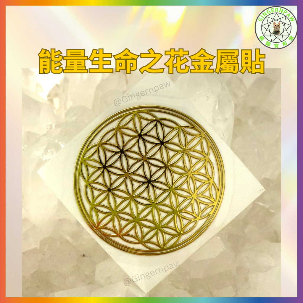 生命之花貼紙10張🌈增強個人及物件能量，提升靈性