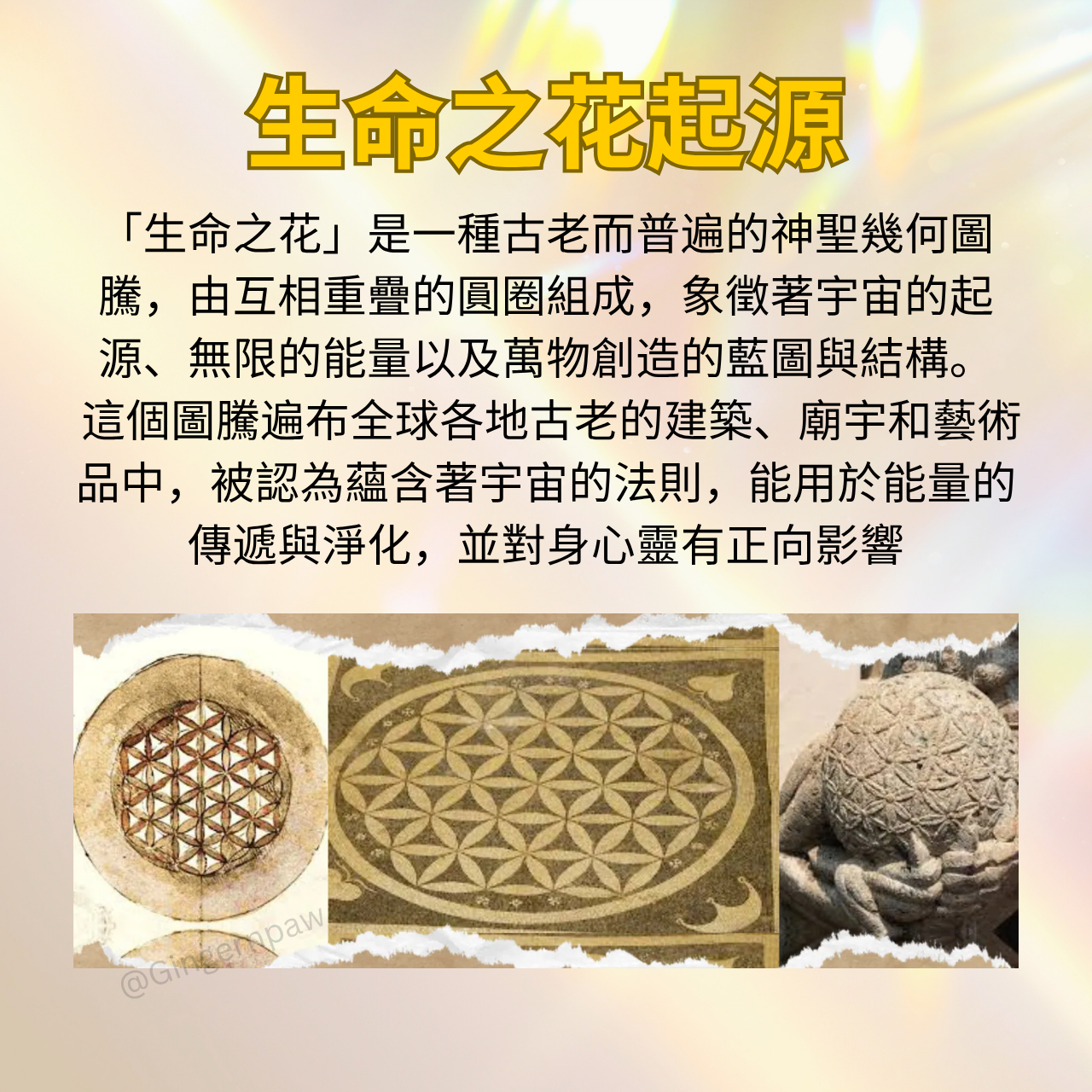 生命之花貼紙10張🌈增強個人及物件能量，提升靈性