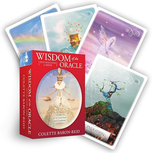 智慧神諭 生活指引卡（52張高能量藝術卡牌＋204頁英文詳解專書)｜Wisdom of the Oracle Divination Cards: Ask and Know