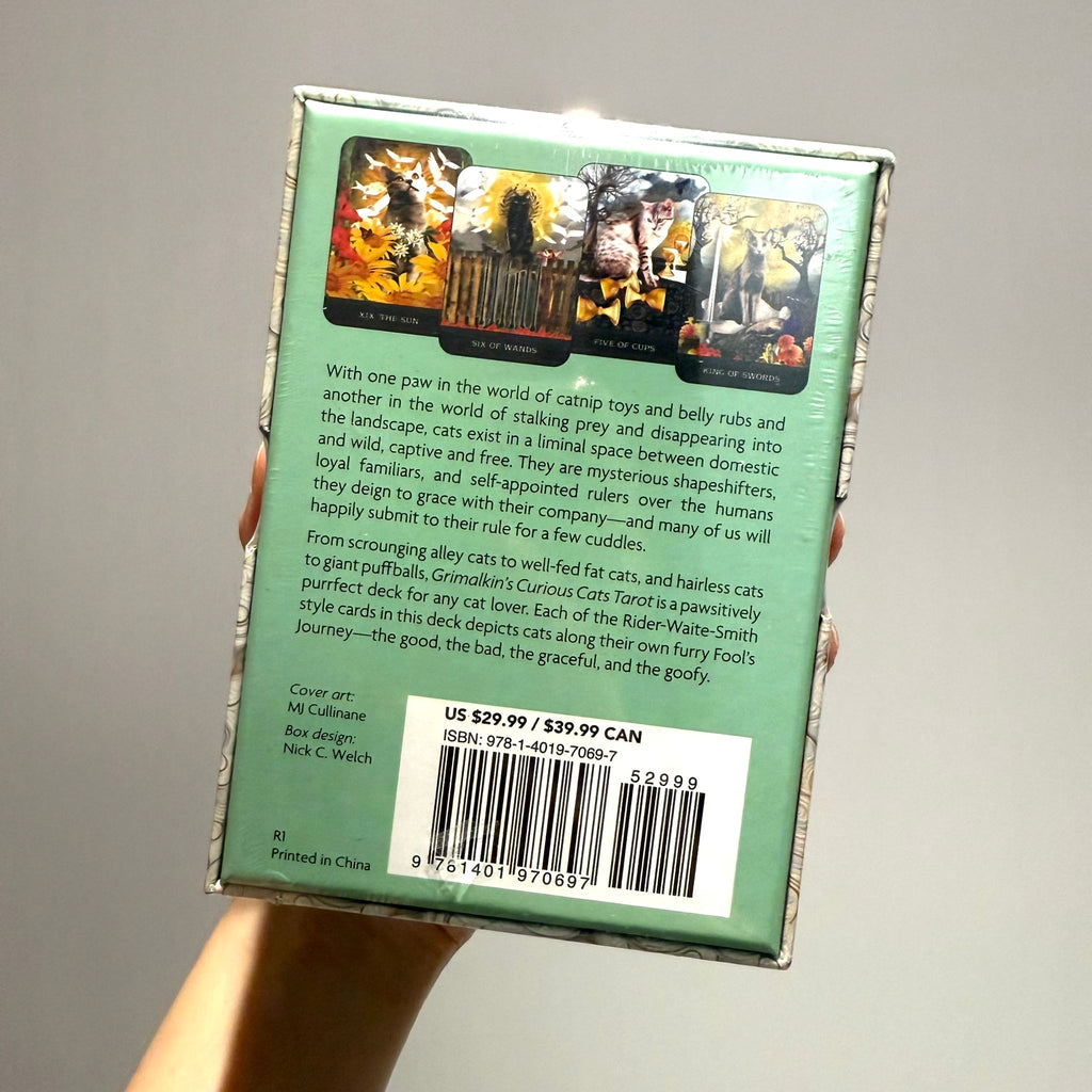 格莫金好奇貓咪塔羅牌（80張高能量貓咪卡牌＋127頁詳解說明書)｜Grimalkin’s Curious Cats Tarot