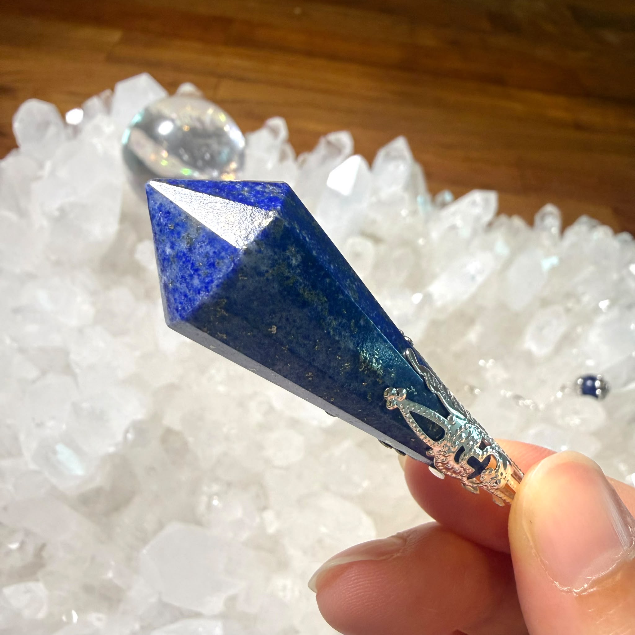 罕見青金石靈擺 （形狀肥肥）👉🏻高能量6500000
