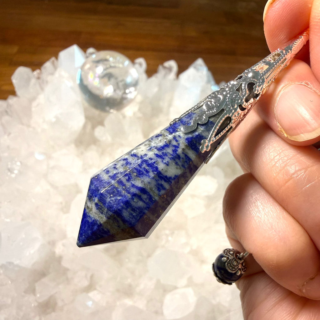罕見青金石靈擺 （形狀肥肥）👉🏻高能量10000000