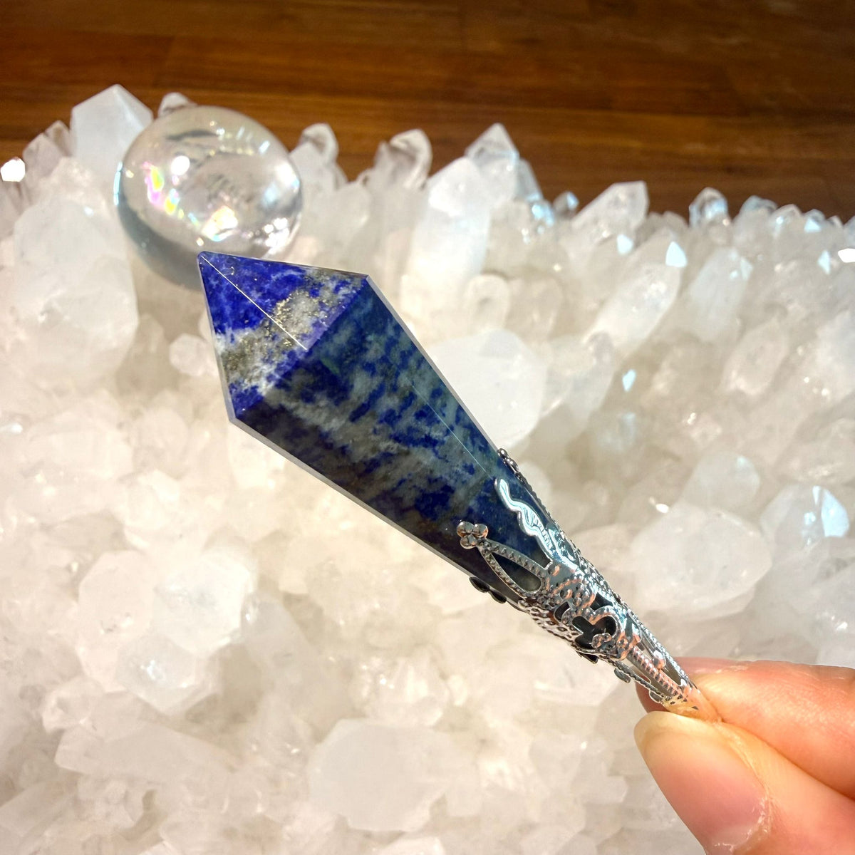 罕見青金石靈擺 （形狀肥肥）👉🏻高能量10000000