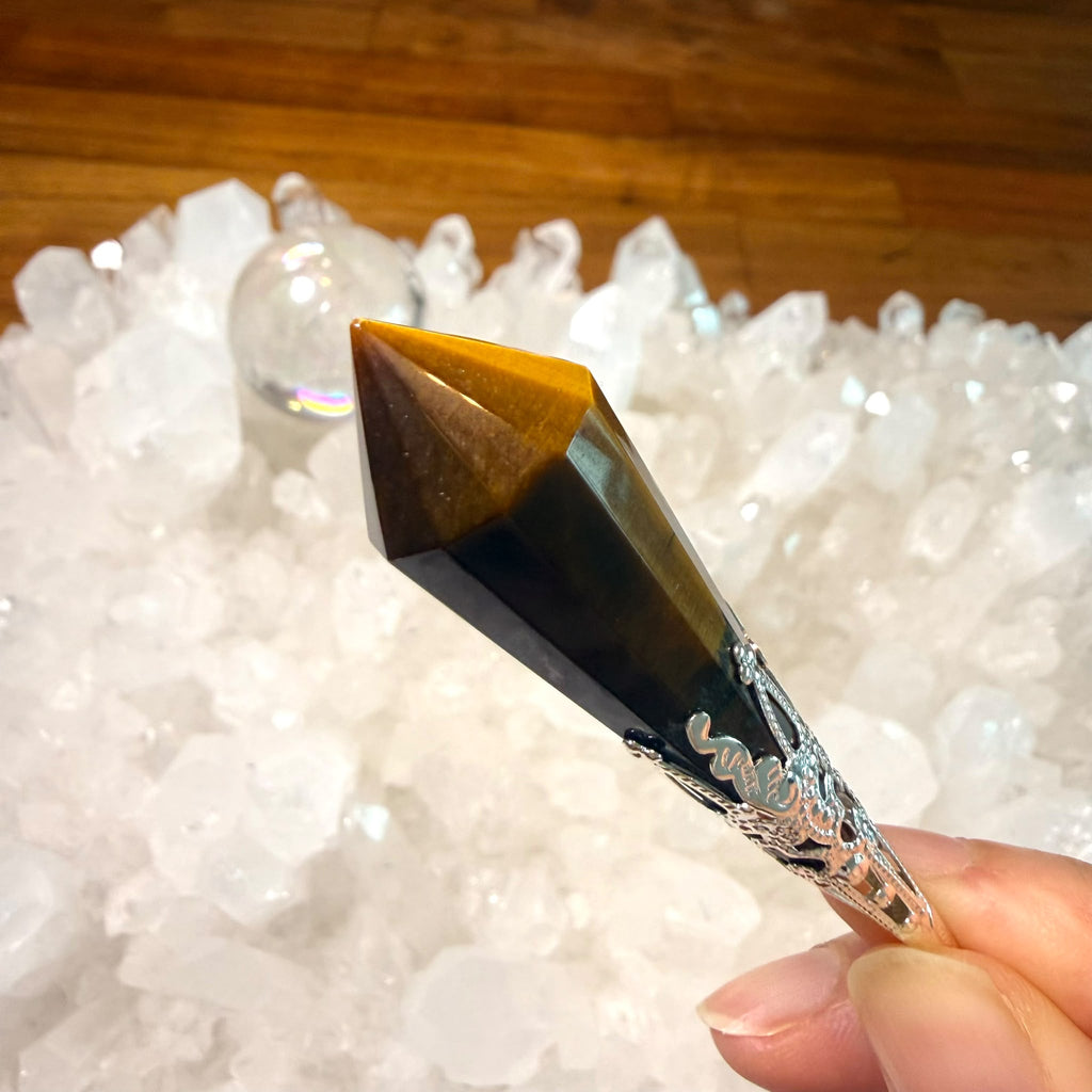 明顯虎紋 超高能量值虎眼靈擺 👉🏻已提升能量至11500000