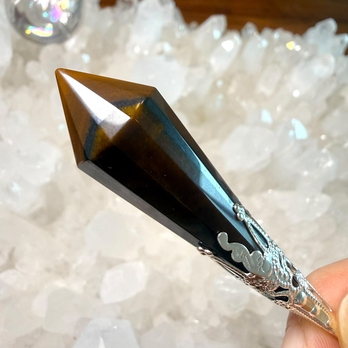 實感虎紋高能量值虎眼靈擺 👉🏻已提升能量至12000000