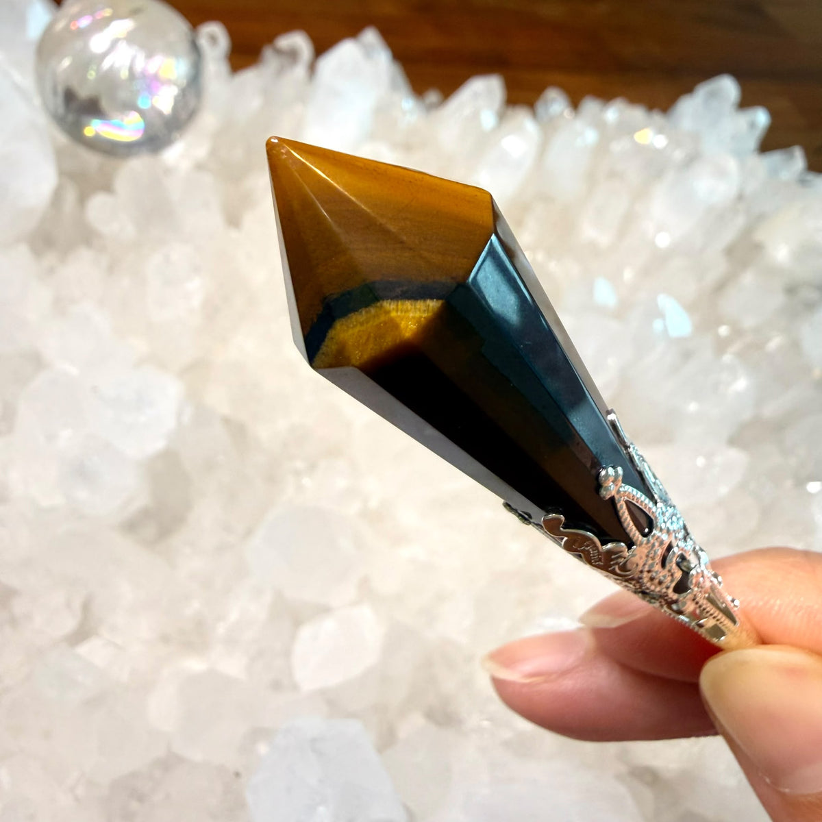 實感虎紋高能量值虎眼靈擺 👉🏻已提升能量至12000000