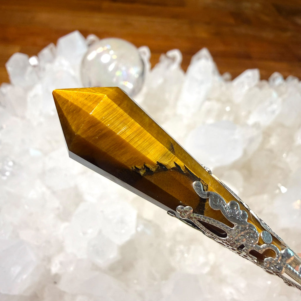 金光虎紋 超高能量值虎眼靈擺 👉🏻已提升能量至12500000