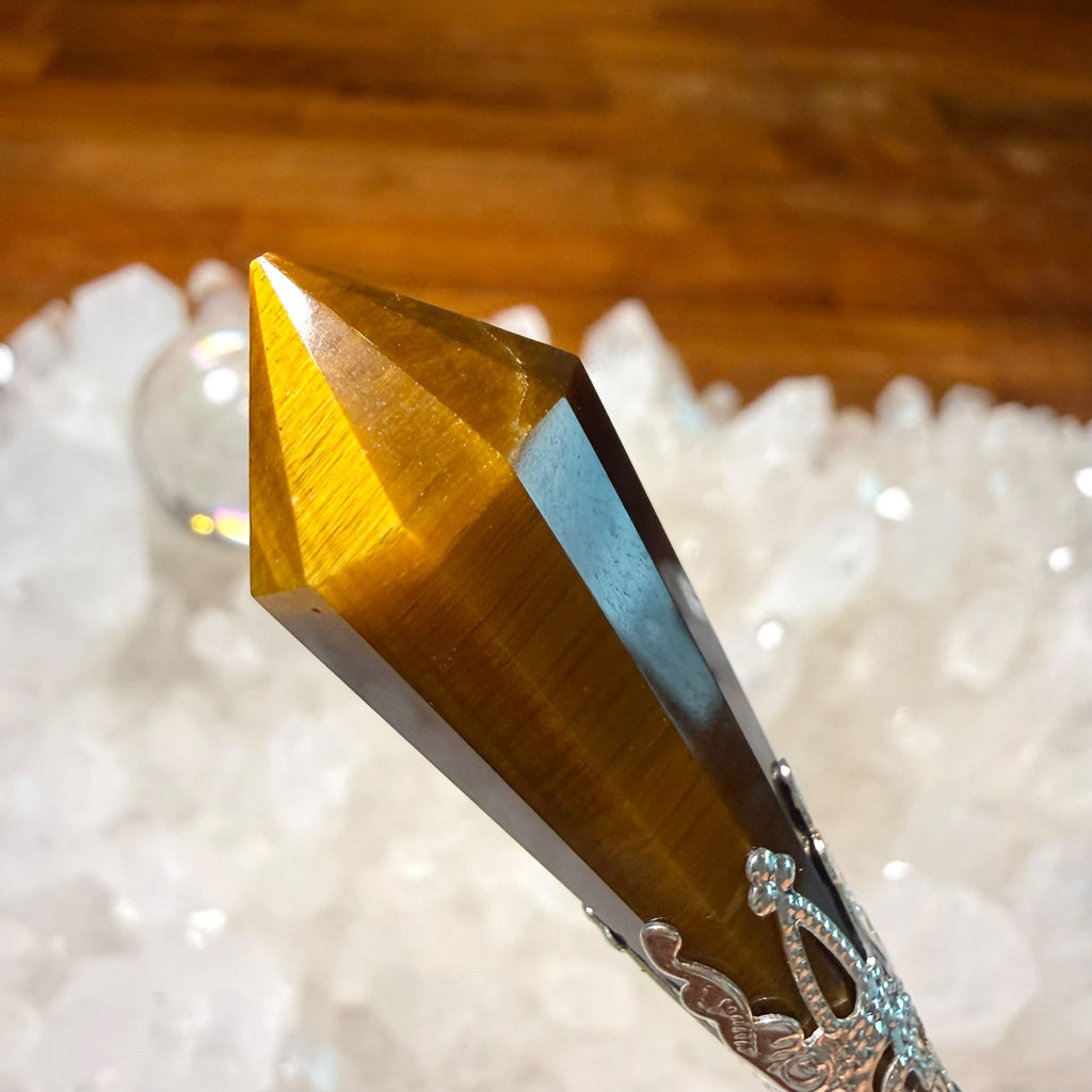 金光虎紋 超高能量值虎眼靈擺 👉🏻已提升能量至12500000