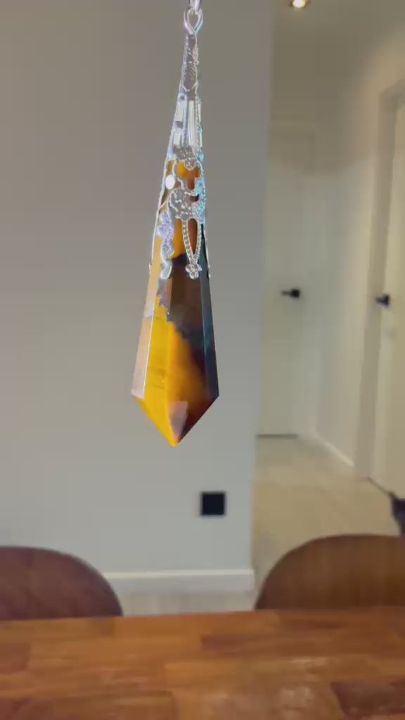 金光虎紋 超高能量值虎眼靈擺 👉🏻已提升能量至12500000