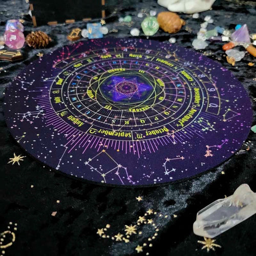 北歐星空字母數字兩用靈擺墊 – 可作靈擺圖表或滑鼠墊
